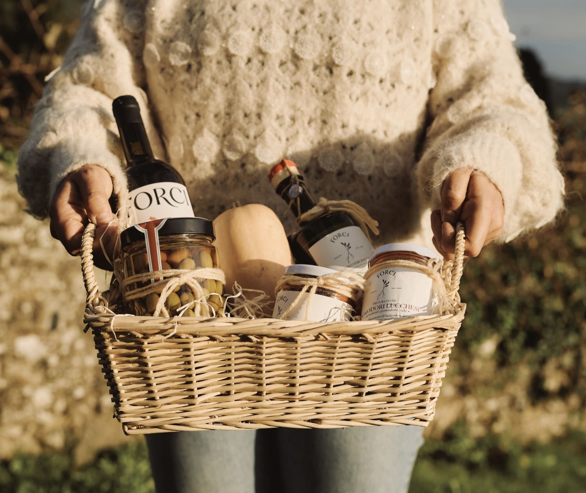 tenuta di Forci dall'alto