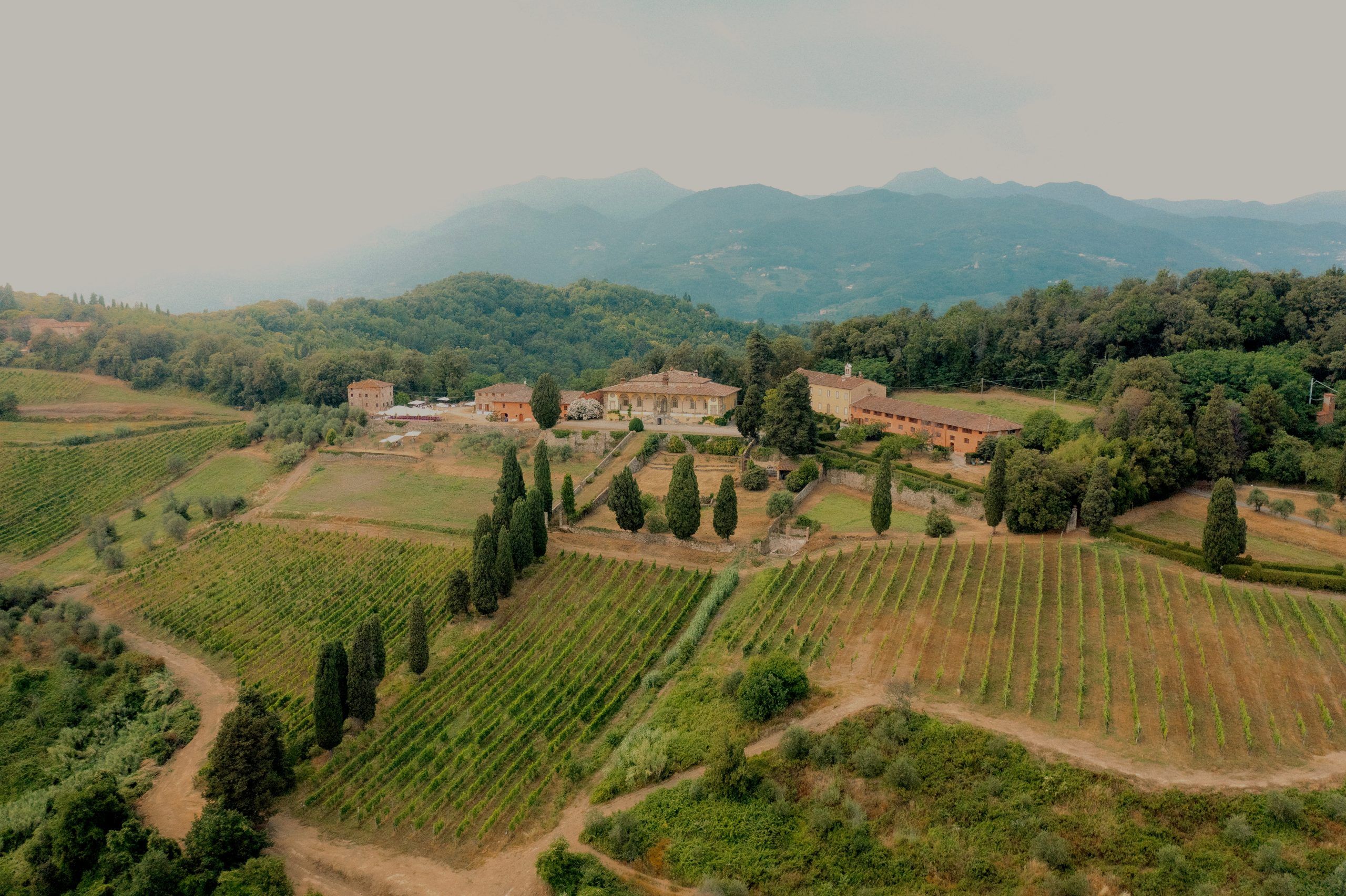 tenuta di Forci dall'alto