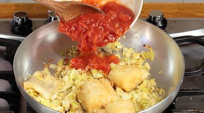 Morzellata o baccalà con i porri