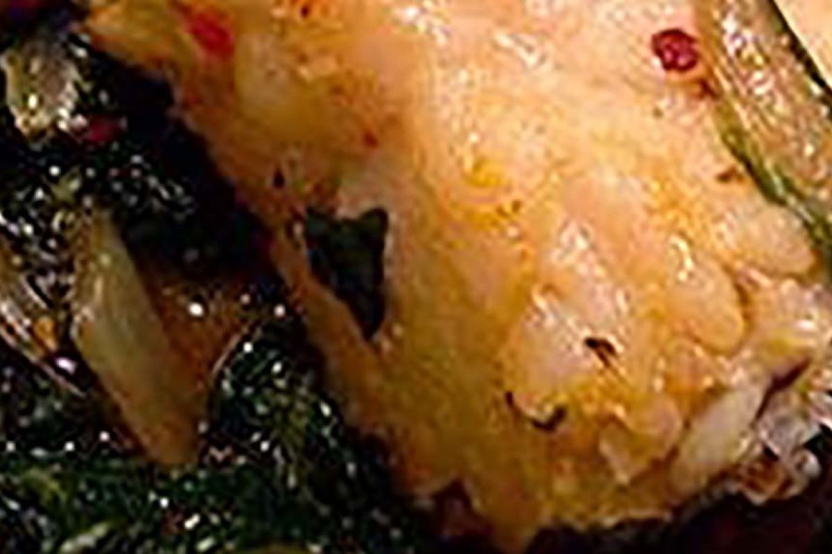 Baccal&agrave; con la bietola