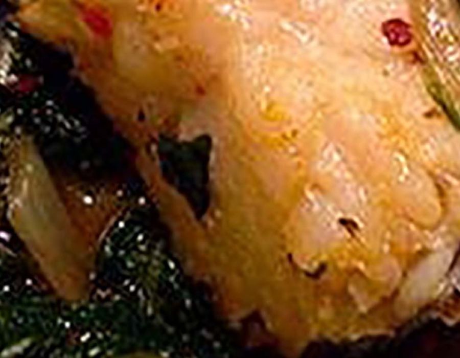 Baccal&agrave; con la bietola